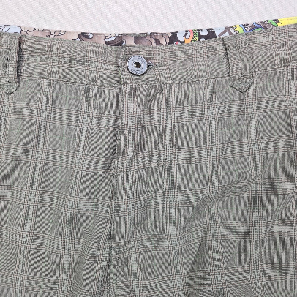 Lululemon Athletica Kung Fu Pants Plaid Stretch Grey Mens 38x31 - Picture 6 of 12
